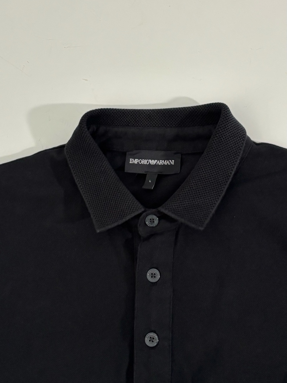 Emporio Armani Men's Patch Logo Short Sleeve Polo Shirt Size L - Picture 8 of 15